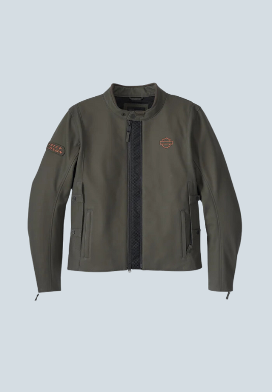 Durning Paradigm Triple Vent Black Leather Jacket